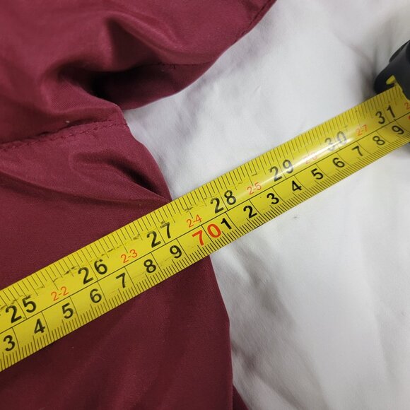 Old Navy Mens 2XL Ron Burgundy Nylon Harrington Jacket Outdoors Long Sleeve - Picture 8 of 10